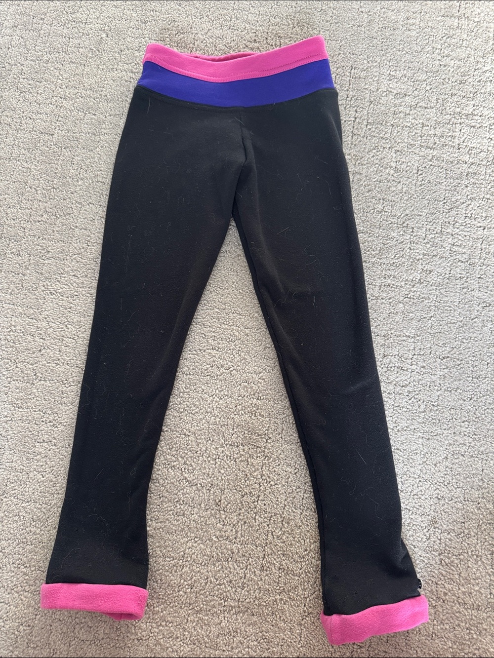 Figure Skating Polar Fleece Mondor Girls leggings size 4-6